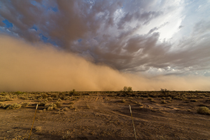 Rural dust storm monitoring